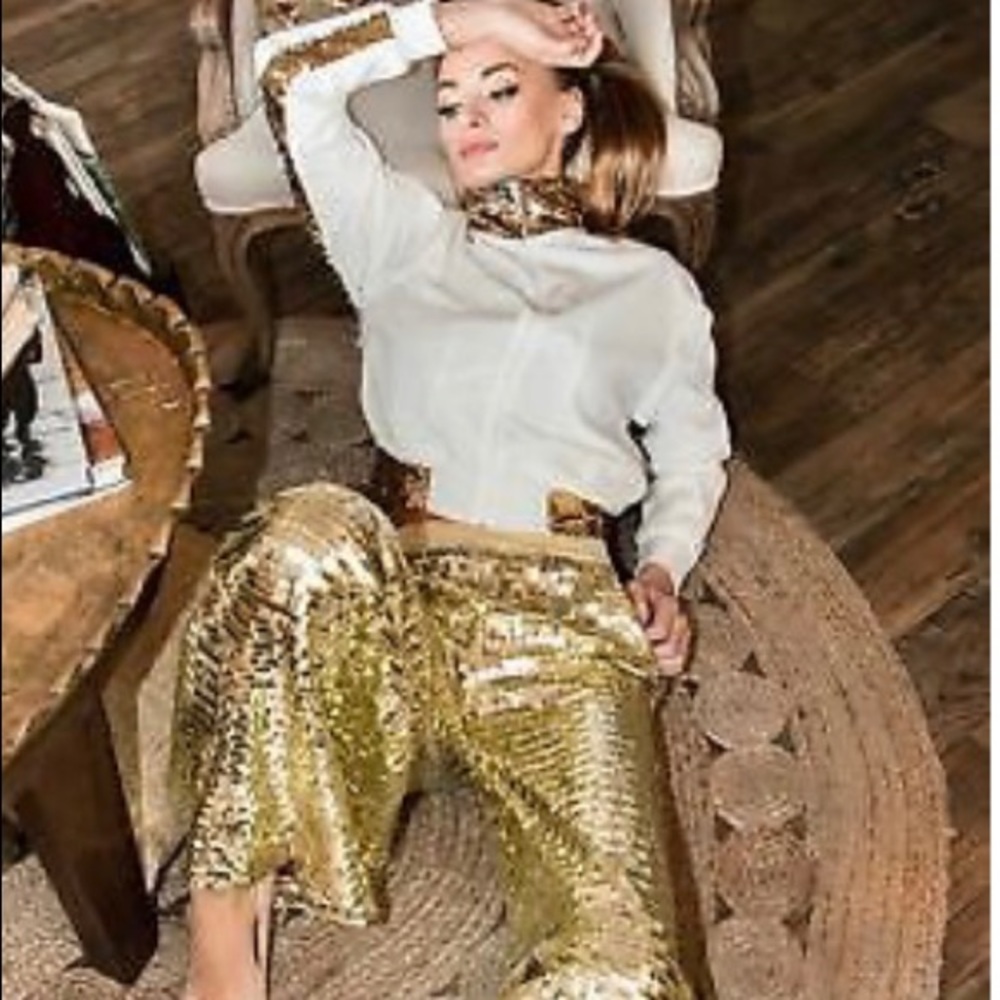Gold Sequin Pants